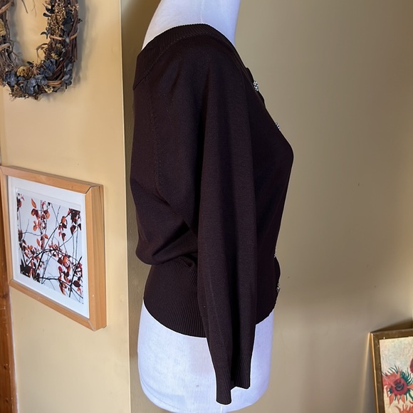 INC International Concepts Size Large
3/4 Sleeve Rhinestone Snap Buttons $89 NEW - Picture 3 of 12